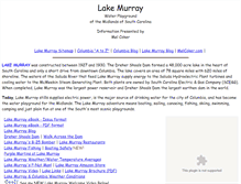 Tablet Screenshot of lakemurray-sc.com